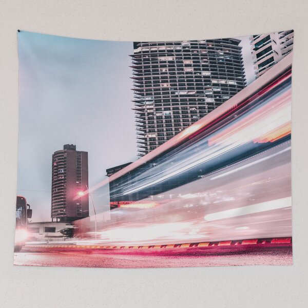 Item preview, high speed lights on a big city photography designed and sold by VKHOUSE.