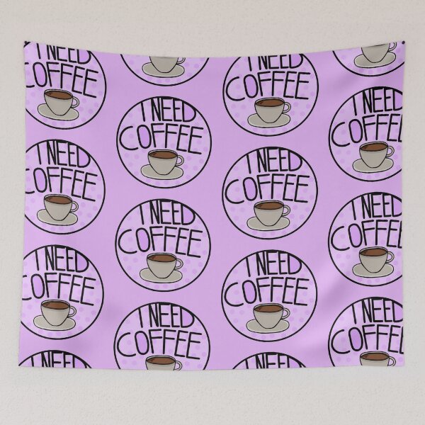 Item preview, I Need Coffee Pastel Purple , Minimalistic And Simple designed and sold by Barolina.