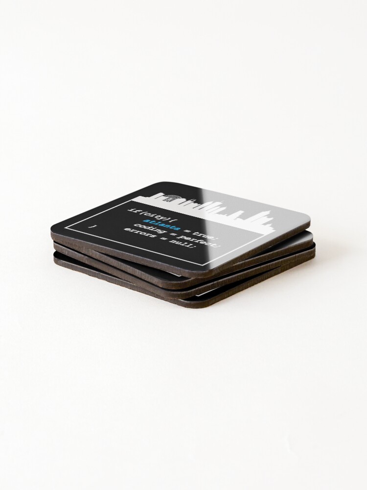 Thumbnail 4 of 5, Coasters (Set of 4), Atlanta Coding designed and sold by danielfgf.
