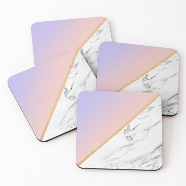 Item preview, Marble Pink Purple Gradient and Gold Stripe Summer designed and sold by Wizardofpizza.