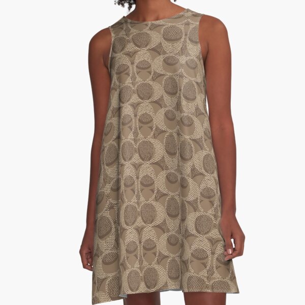 best brown A-Line Dress