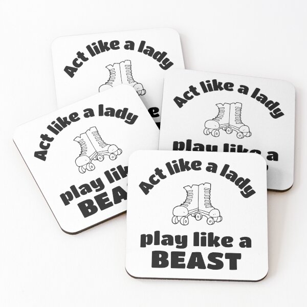 Item preview, Roller derby: Act like a lady play like a beast designed and sold by TheGreenGoat.