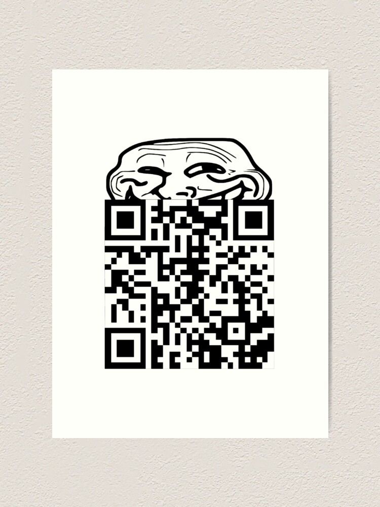 Rick Roll QR Code Troll | Spiral Notebook