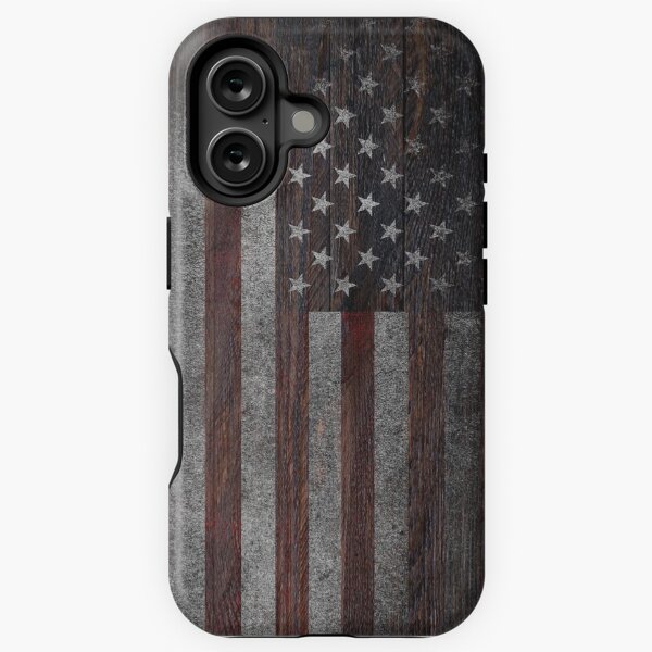 Item preview, American Flag on Weathered Wood designed and sold by limitlezz.