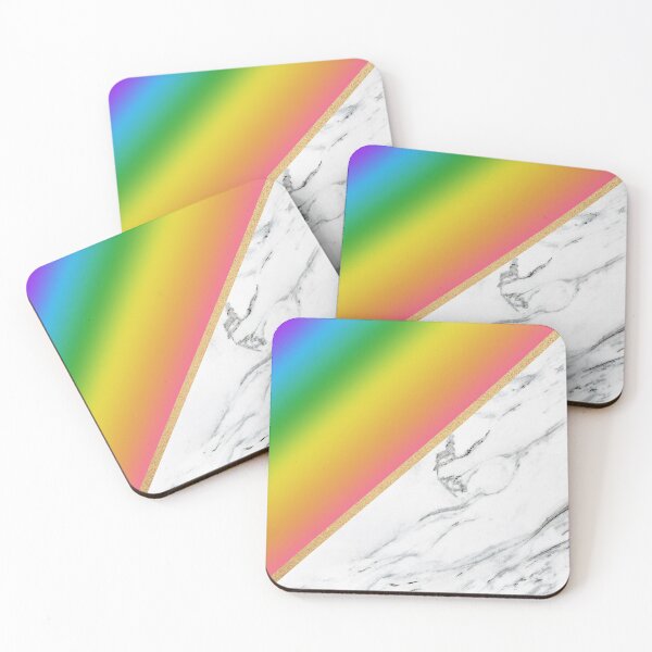 Item preview, Marble Rainbow Gradient and Gold Stripe Summer designed and sold by Wizardofpizza.