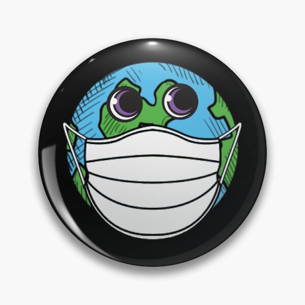 Item preview, Planet Earth Wearing a Mask Earth Pollution Green Earth Day Gear designed and sold by DynamicDesign.