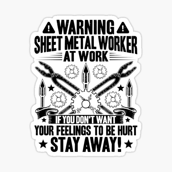 Best Sheet Metal Worker Dad thin Metal Sheets Meta' Sticker