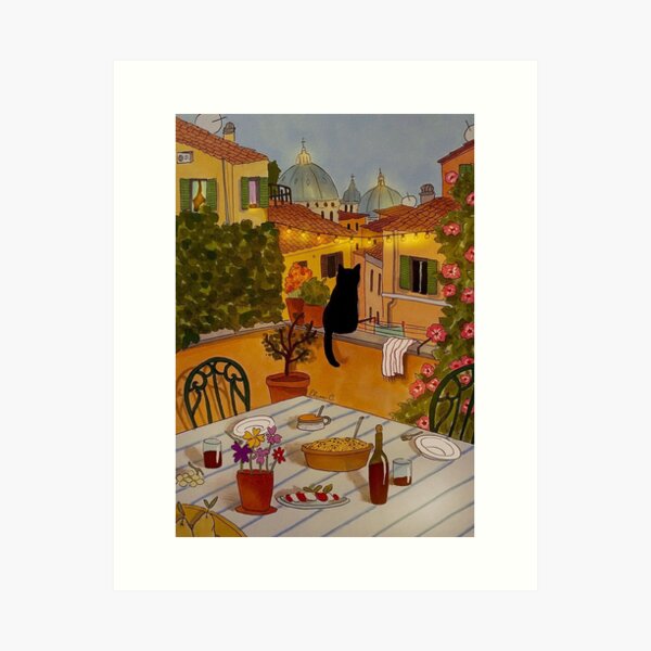 Roman Roofs feat. Stanis Art Print
