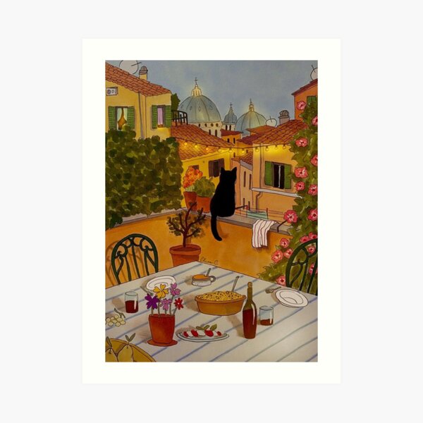 Roman Roofs feat. Stanis Art Print