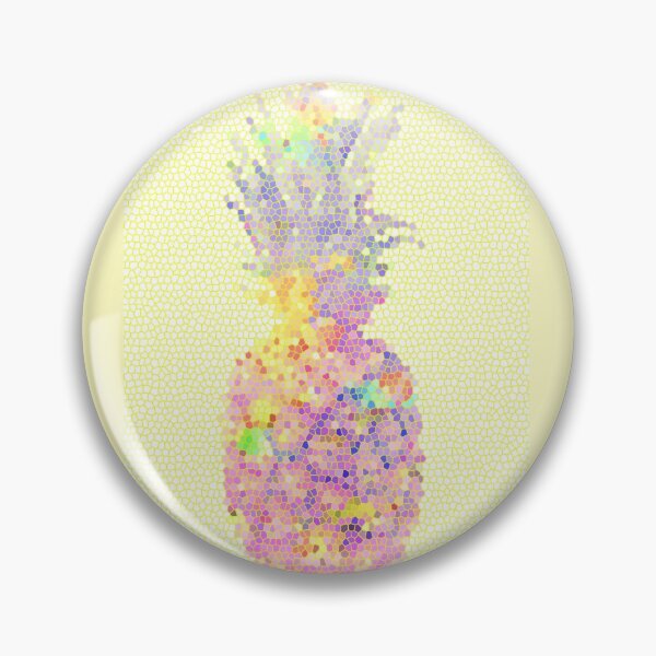 Item preview, PINEAPPLE tropical fruit  tropicageometric shape  wall art expressionalism minimalist  minimalism art designed and sold by SILVERAPPLE.