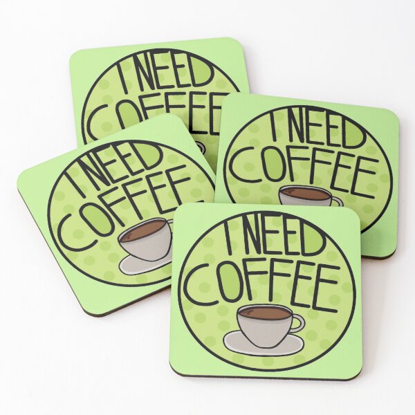 Item preview, I Need Coffee Pastel Green , Minimalistic And Simple designed and sold by Barolina.