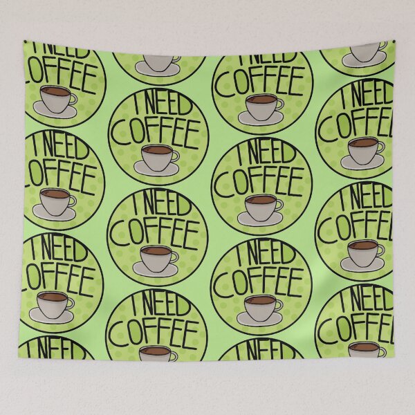 Item preview, I Need Coffee Pastel Green , Minimalistic And Simple designed and sold by Barolina.