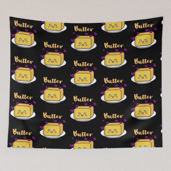 Item preview, Butter With Purple Hearts designed and sold by ecdato.