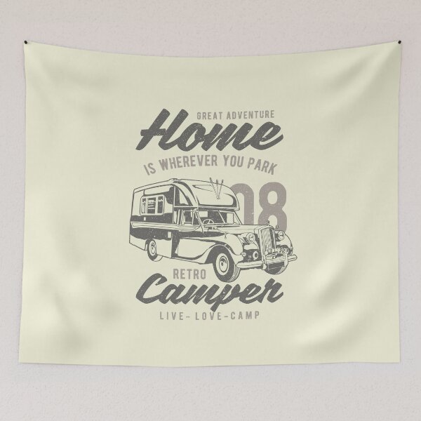Item preview, Live-Love-Camp. Retro Camper. designed and sold by wkyip79.
