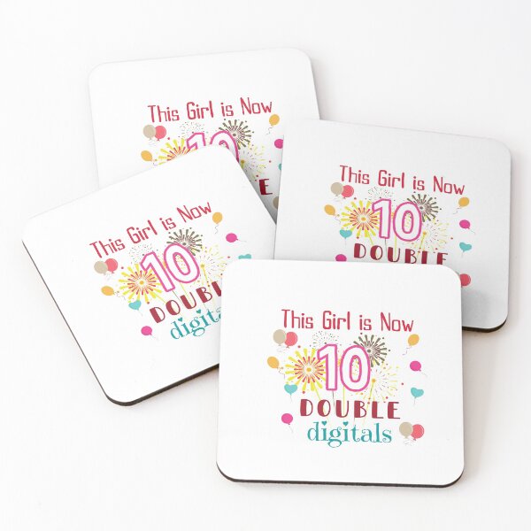 Item preview, This Girl Is Now 10 Double Digits 10th Birthday Gifts Shirt designed and sold by Chic Threads Shop.