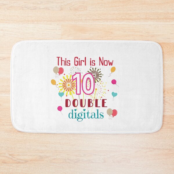Item preview, This Girl Is Now 10 Double Digits 10th Birthday Gifts Shirt designed and sold by Chic Threads Shop.