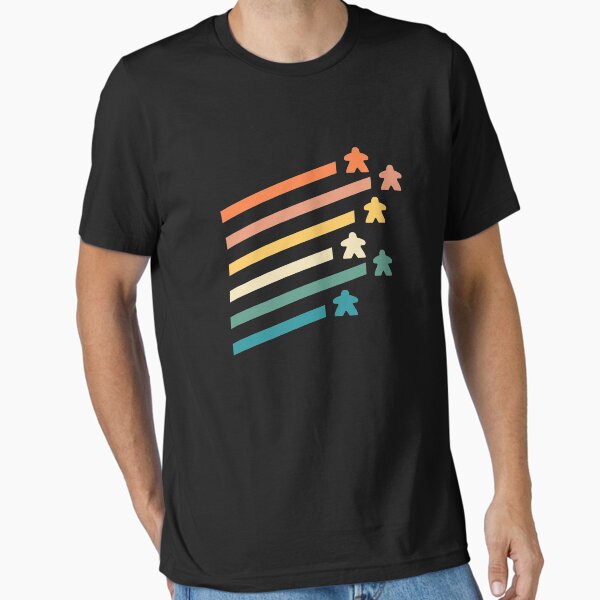 Item preview, Retro Meeple Colors Board Games and Meeples Addict designed and sold by pixeptional.