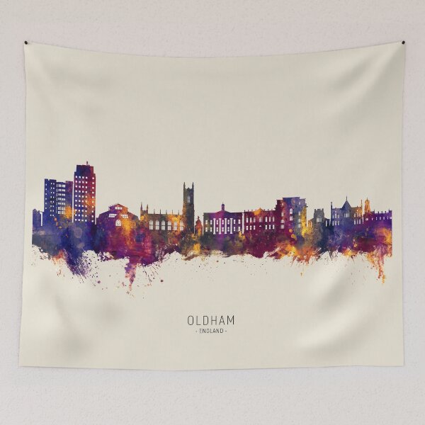 Item preview, Oldham England Skyline designed and sold by ArtPrints.