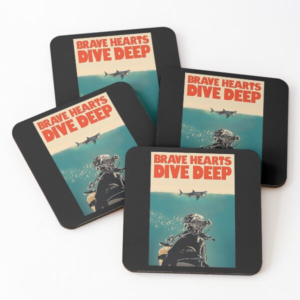 Item preview, Scuba Diving - Brave Hearts Dive Deep designed and sold by SeanRichar.