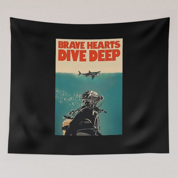 Item preview, Scuba Diving - Brave Hearts Dive Deep designed and sold by SeanRichar.