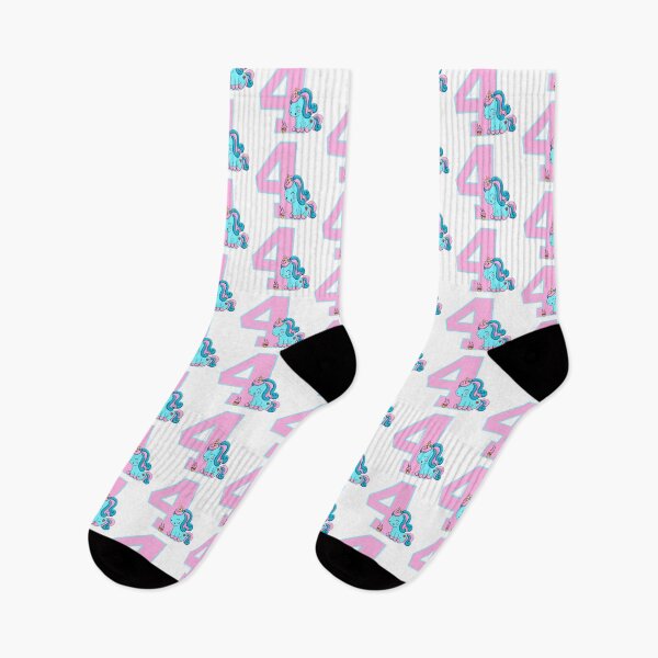 Item preview, Number four with a Candyfloss Unicorn designed and sold by MammaPanda.