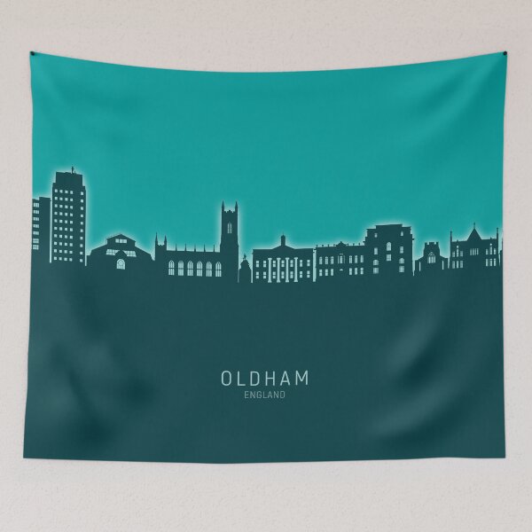 Item preview, Oldham England Skyline designed and sold by ArtPrints.