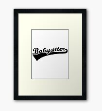 Babysitter Framed Print