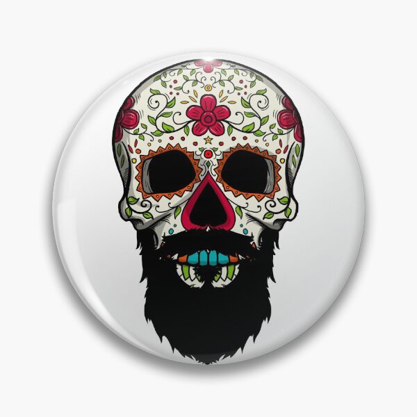 Artikelvorschau, Bearded Sugar Skull Mexican Day Of Dead Cinco De Mayo Gear entworfen und verkauft von DynamicDesign.