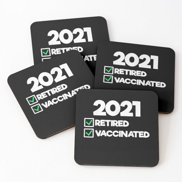 Item preview, I'm Retired and Vaccinated Funny Retirement Gifts for 2021 designed and sold by glenn-designer.