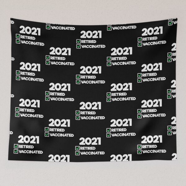 Item preview, I'm Retired and Vaccinated Funny Retirement Gifts for 2021 designed and sold by glenn-designer.