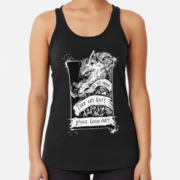 Do no Harm- Black tee Racerback Tank Top