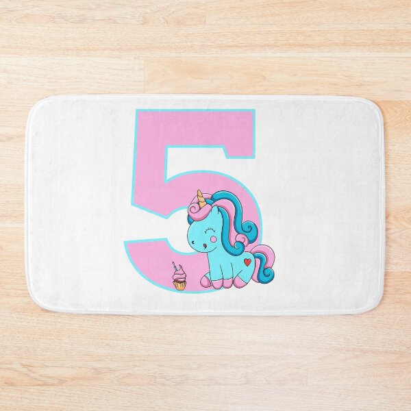 Item preview, Number Five with a Candyfloss Unicorn designed and sold by MammaPanda.