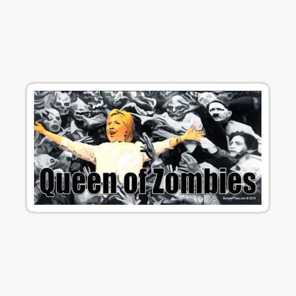 Queen of Zombies Sticker