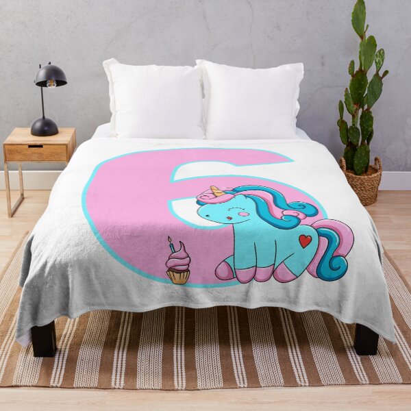 Item preview, Number six with a Candyfloss Unicorn designed and sold by MammaPanda.
