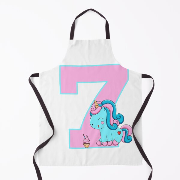 Item preview, Number Seven with a Candyfloss Unicorn designed and sold by MammaPanda.