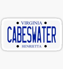 Cabeswater License Plate Sticker