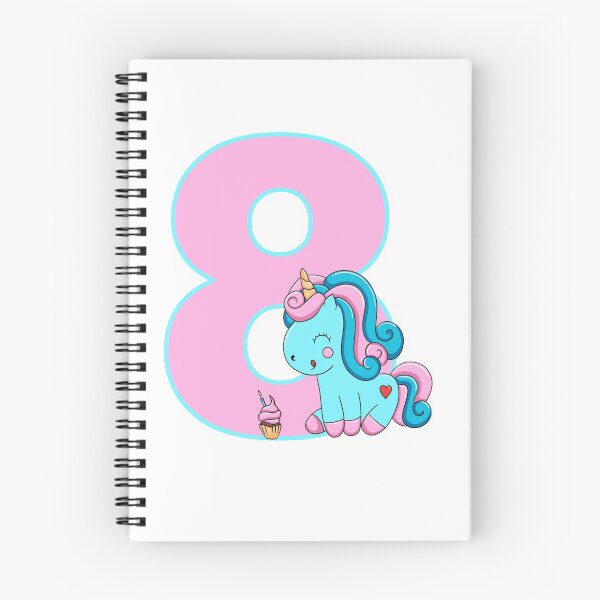 Item preview, Number eight with a Candyfloss Unicorn designed and sold by MammaPanda.