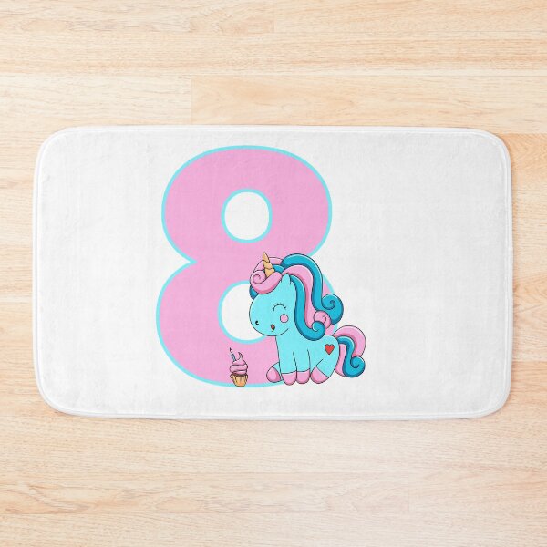 Item preview, Number eight with a Candyfloss Unicorn designed and sold by MammaPanda.