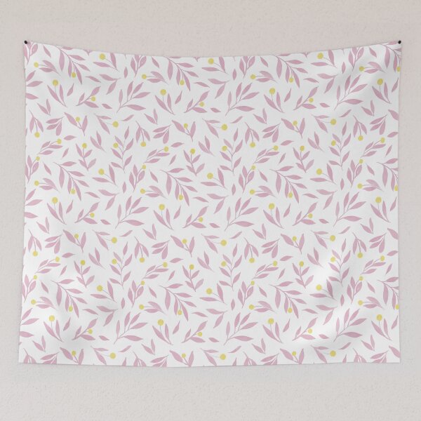 Item preview, Watercolor Botanical Pattern - Lavender and Yellow designed and sold by Artsychoke.