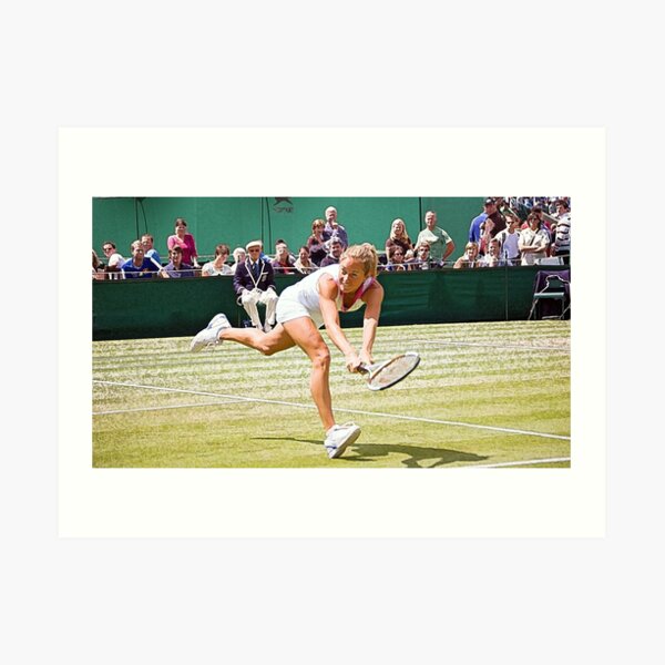 Painting of a tennis championship Art Print