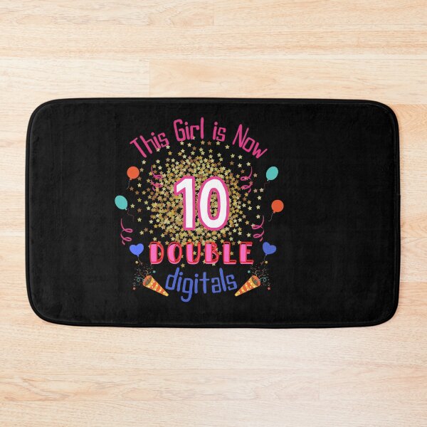 Item preview, This Girl Is Now 10 Double Digits 10th Birthday Gifts Shirt designed and sold by Chic Threads Shop.