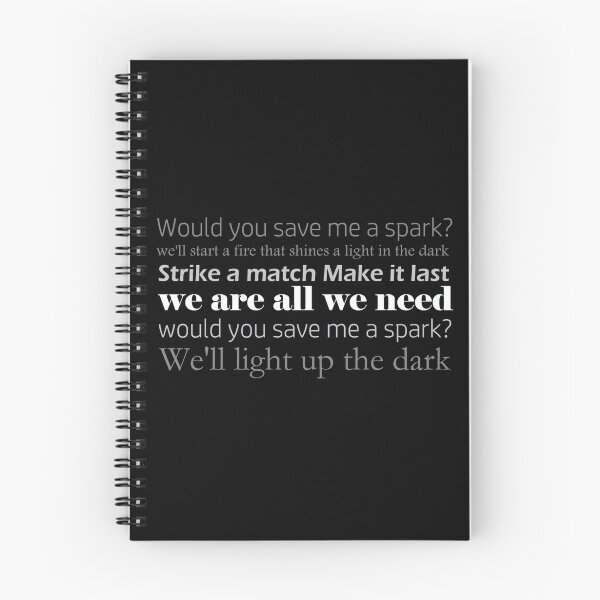 Item preview, Save Me A Spark pt 2 lyric quote designed and sold by happygomerry.