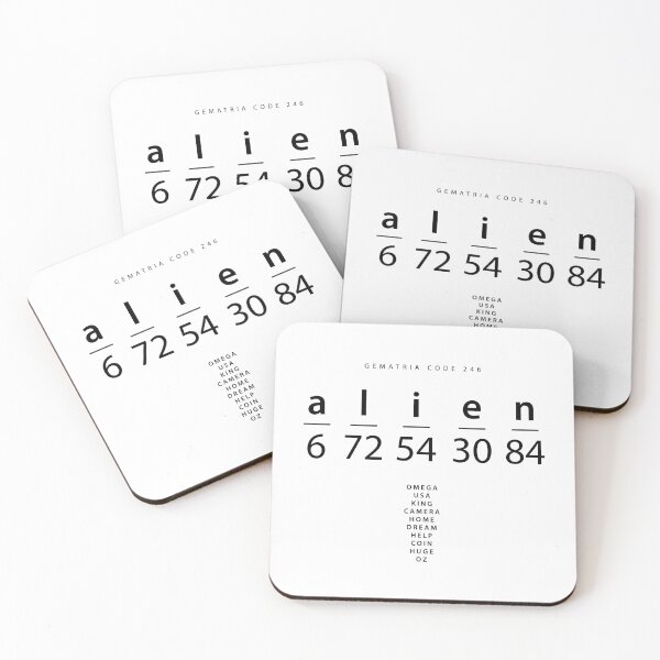 Item preview, Alien word code in the English Gematria designed and sold by Ingo Menhard.