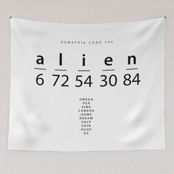 Item preview, Alien word code in the English Gematria designed and sold by Ingo Menhard.