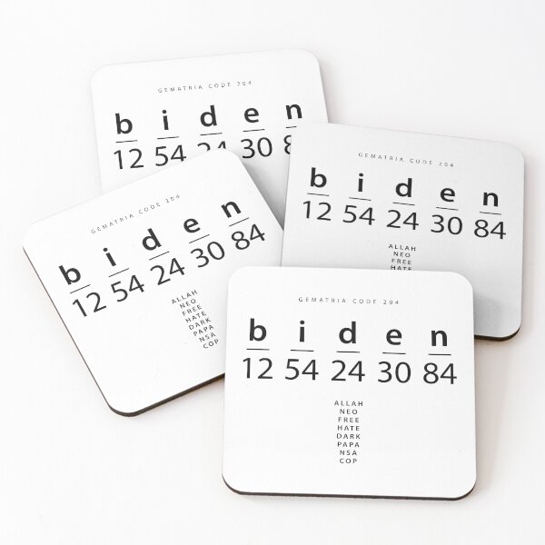 Item preview, Biden word code in the English Gematria designed and sold by Ingo Menhard.