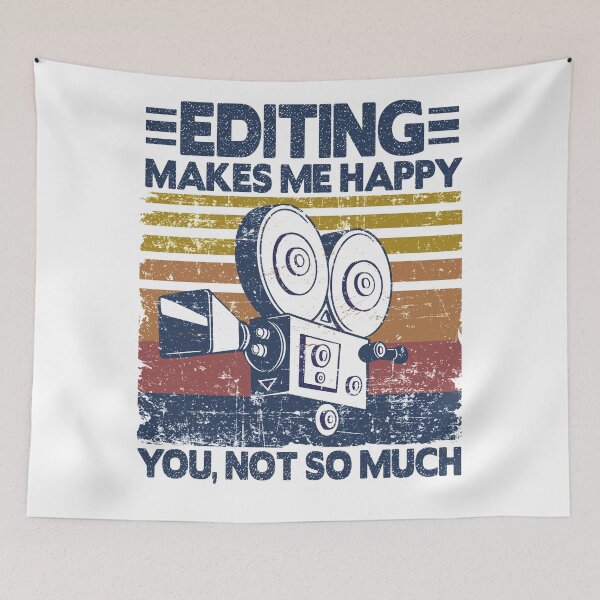 Item preview, Editing Makes Me Happy Funny Video Editor Filmmaker Gift  designed and sold by Stronzi.