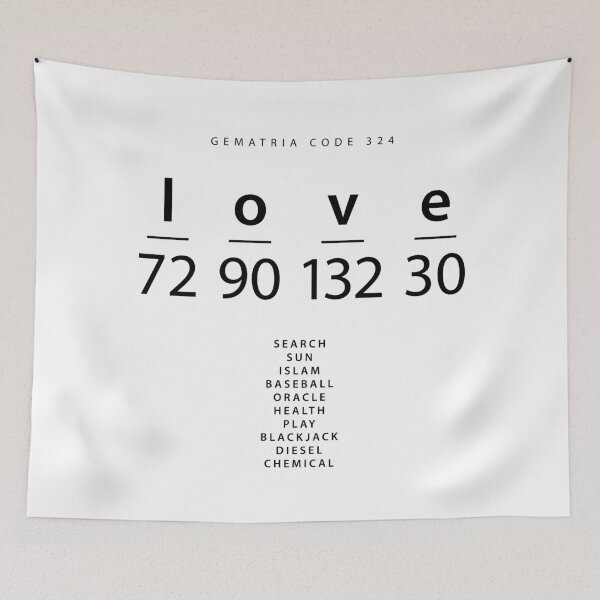 Item preview, Love word code in the English Gematria designed and sold by Ingo Menhard.