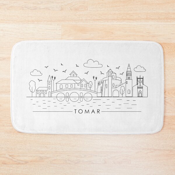 Item preview, Portuguese Town of Tomar in Line Art Style designed and sold by firmine417.