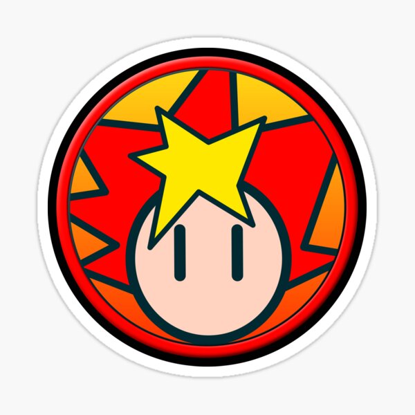 Spike Icon Glossy Sticker