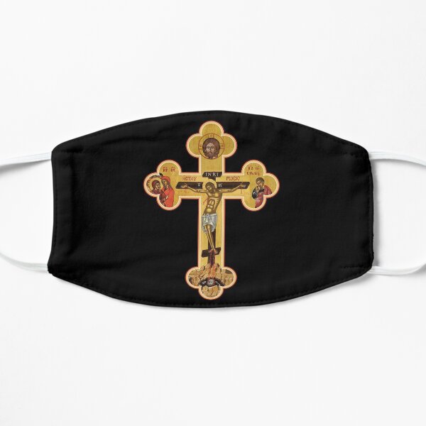 Orthodox Cross Icon Flat Mask